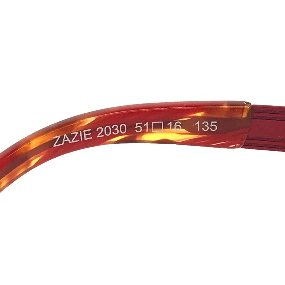 BOZ Eyeglasses Frames ZAZIE 2030 Blue Red Cat Eye Patterned 51-16-135